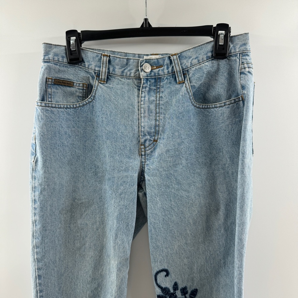 Vintage Calvin Klein Light Wash Cropped Jeans – Women’s Size 6 - Picture 3 of 9